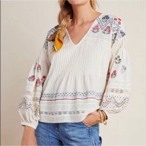 by Anthropologie bohemian top Xs